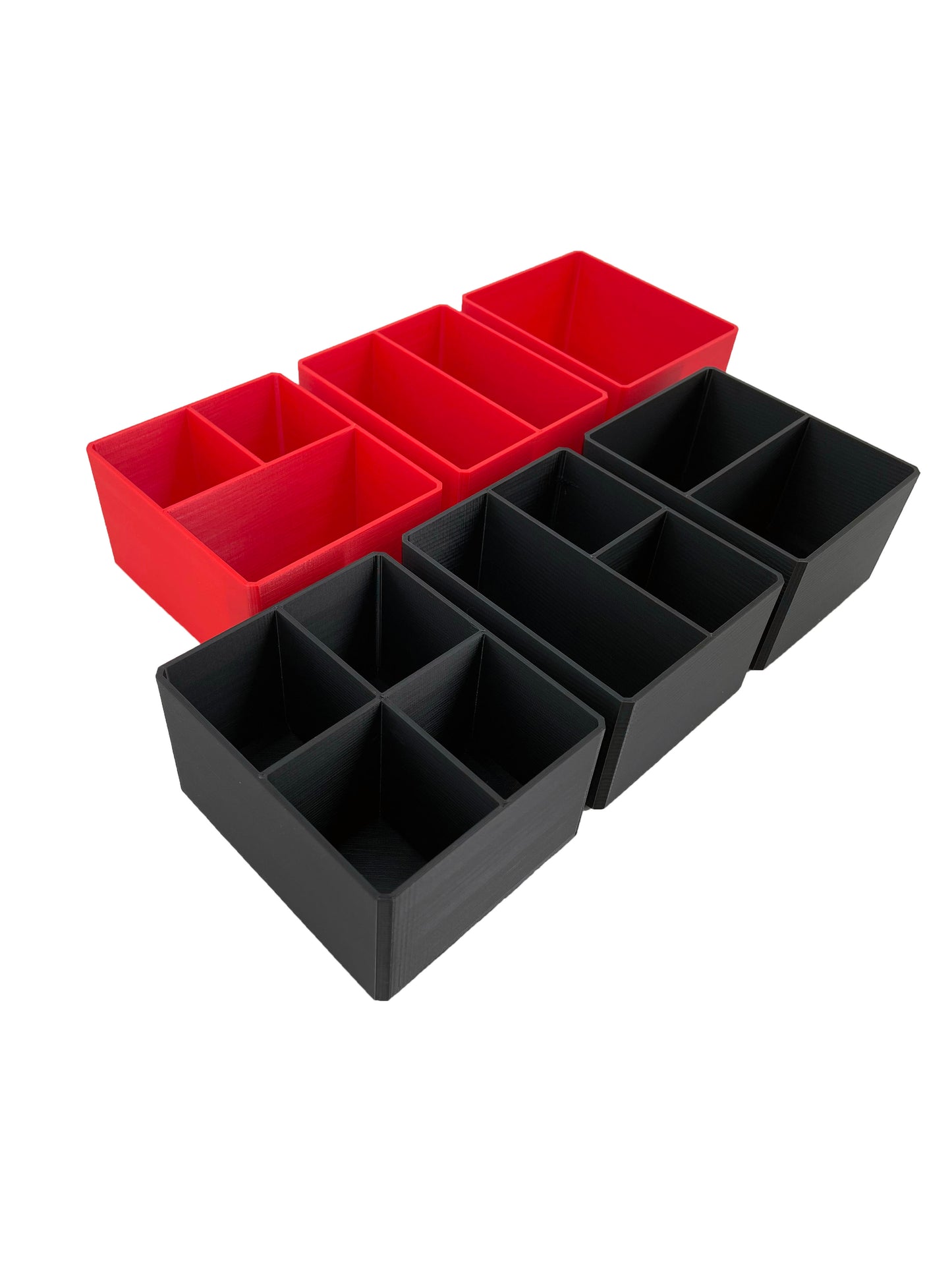 Milwaukee Packout Multi-Depth 3-Drawer (Upper) Tool Box Compatible Small Nesting Bins - Red