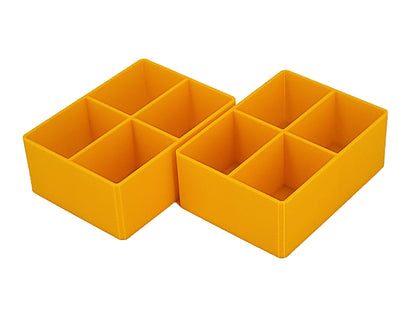 Dewalt TSTAK 2-Drawer Tool Box Compatible Small Nesting Bins - Yellow