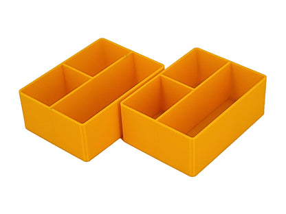 Dewalt TSTAK 2-Drawer Tool Box Compatible Small Nesting Bins - Yellow