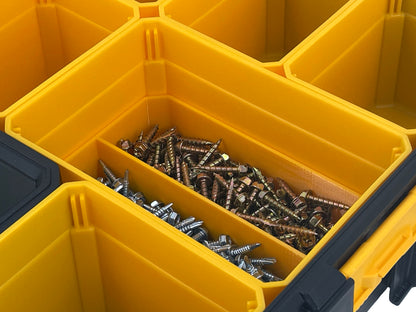 Dewalt Deep Pro Organizer Compatible Large Nesting Bin Set - Yellow