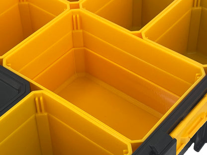 Dewalt Deep Pro Organizer Compatible Large Nesting Bin Set - Yellow