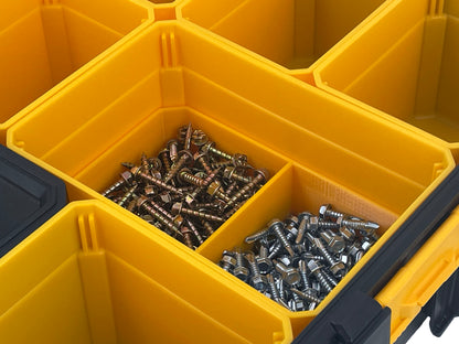 Dewalt Deep Pro Organizer Compatible Large Nesting Bin Set - Yellow