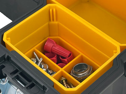Dewalt Deep Pro Organizer Compatible Small Nesting Bin Set - Yellow