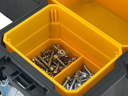 Dewalt Deep Pro Organizer Compatible Small Nesting Bin Set - Yellow