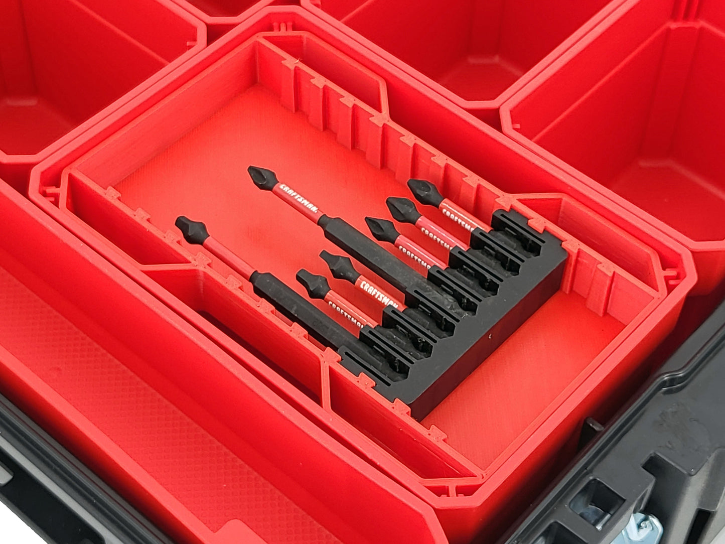 Craftsman VERSASTACK Organizer Compatible Bit Holder Bin - Red