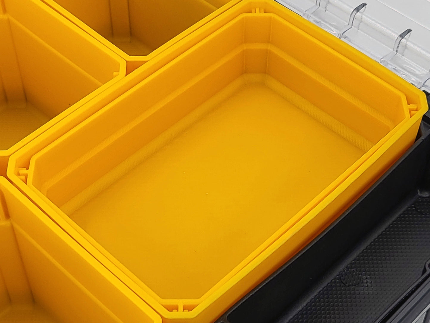 DeWalt TSTAK Organizer Compatible Large Nesting Bin - Yellow