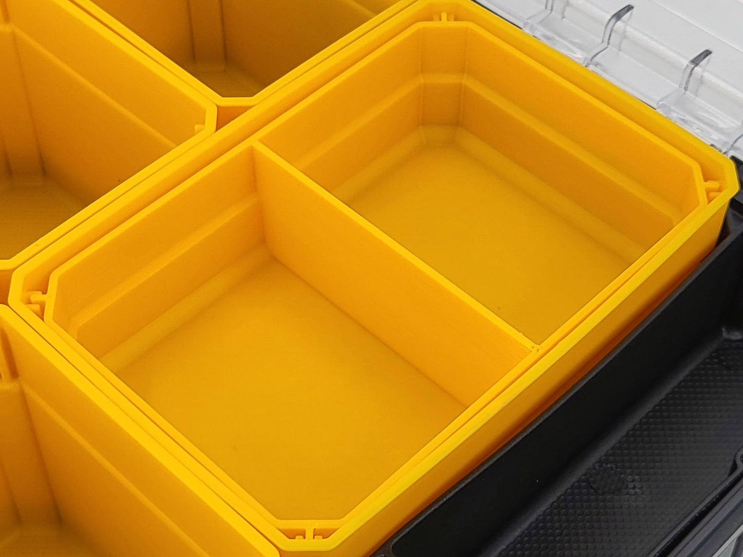 DeWalt TSTAK Organizer Compatible Large Nesting Bin - Yellow