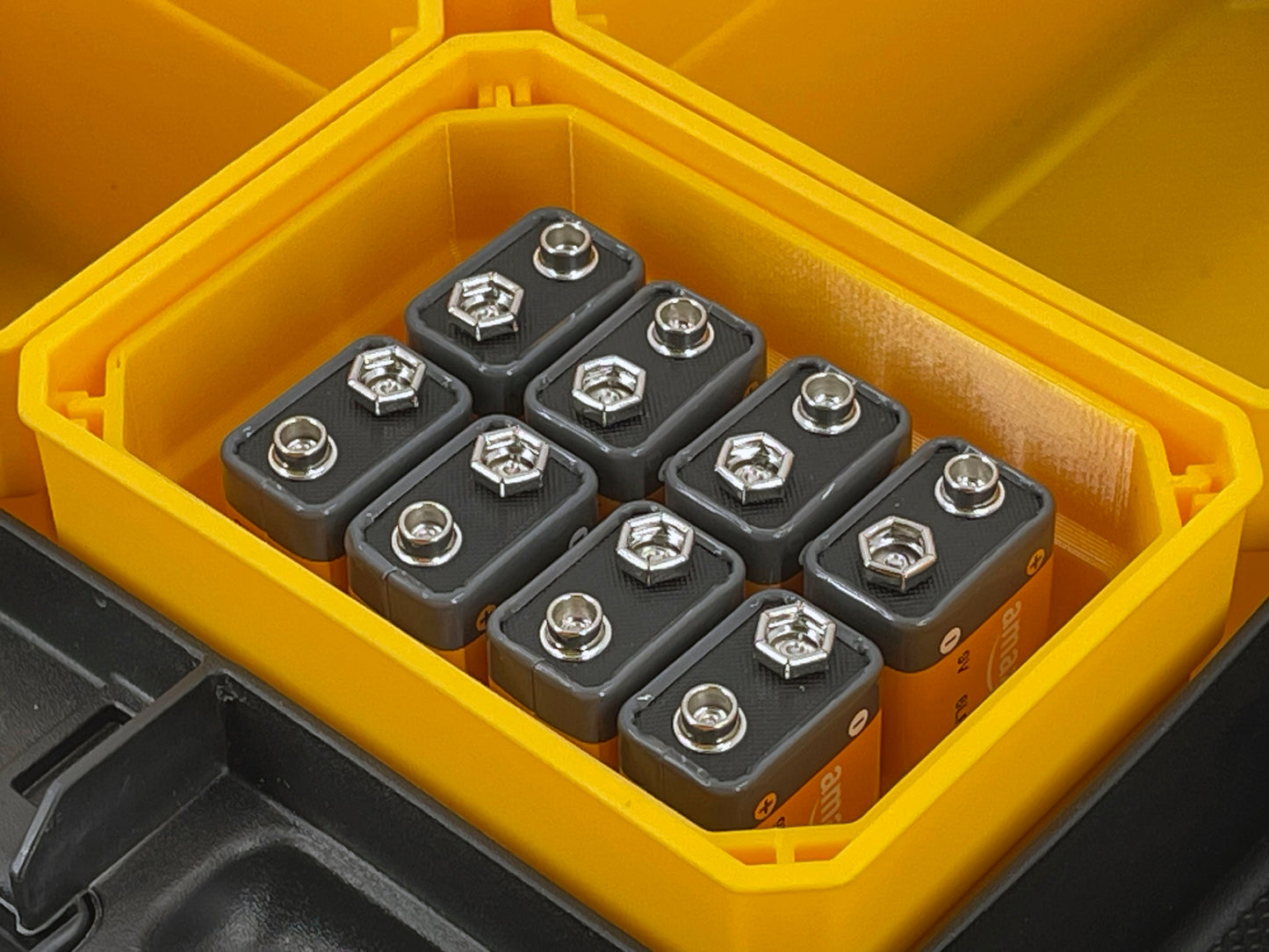 Dewalt TSTAK Organizer Compatible AA AAA C D 9V Battery Insert Bin