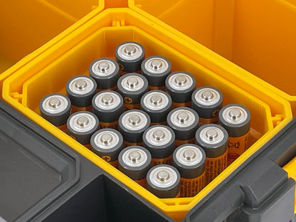 DeWalt Mid Size Pro Compatible AA AAA C D 9V Battery Insert Bin