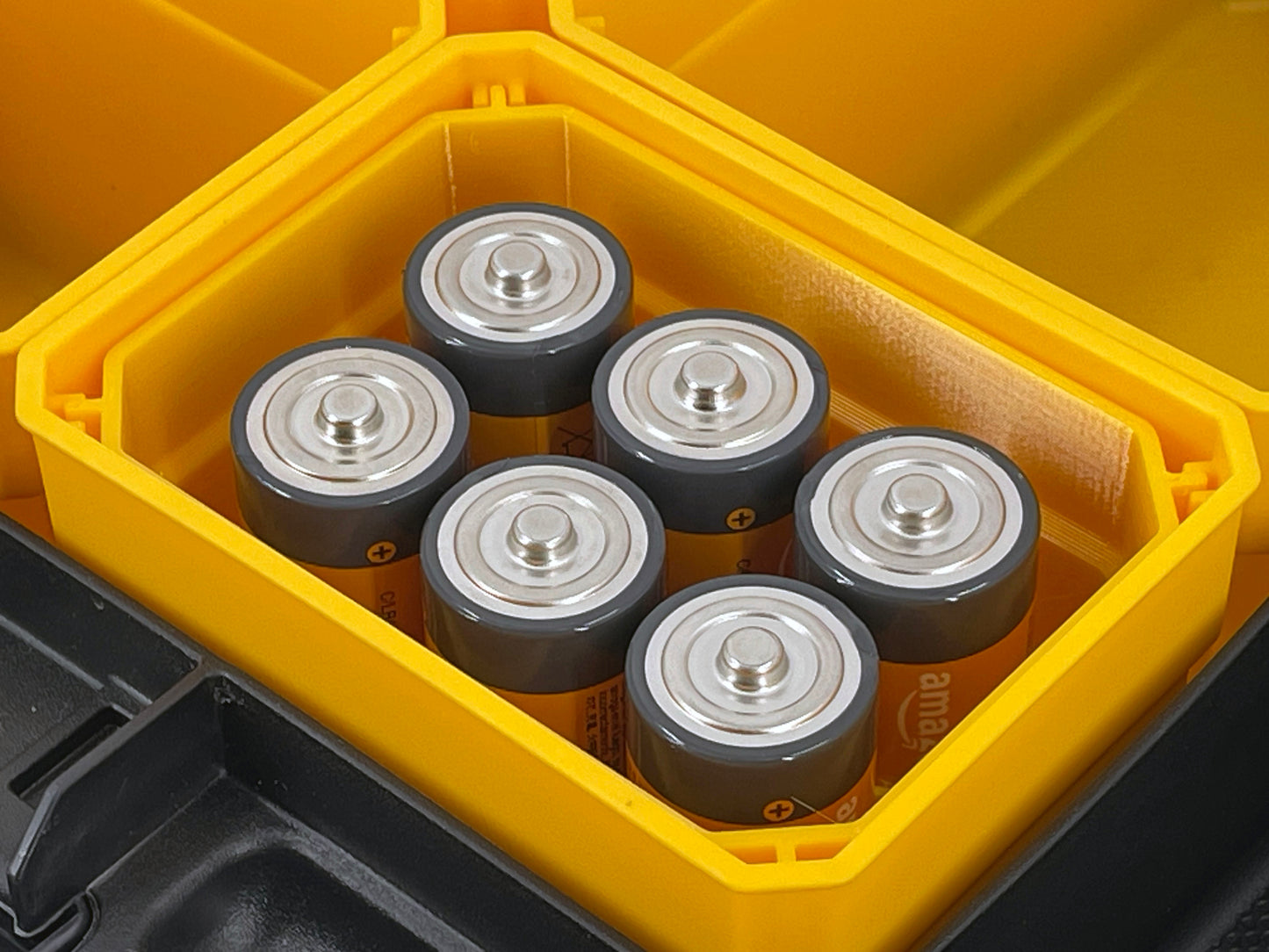 Dewalt TSTAK Organizer Compatible AA AAA C D 9V Battery Insert Bin