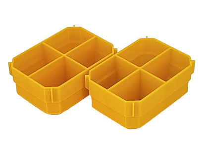 Dewalt TSTAK Single Deep Drawer Tool Organizer Box Compatible Small Cup Bins - Yellow