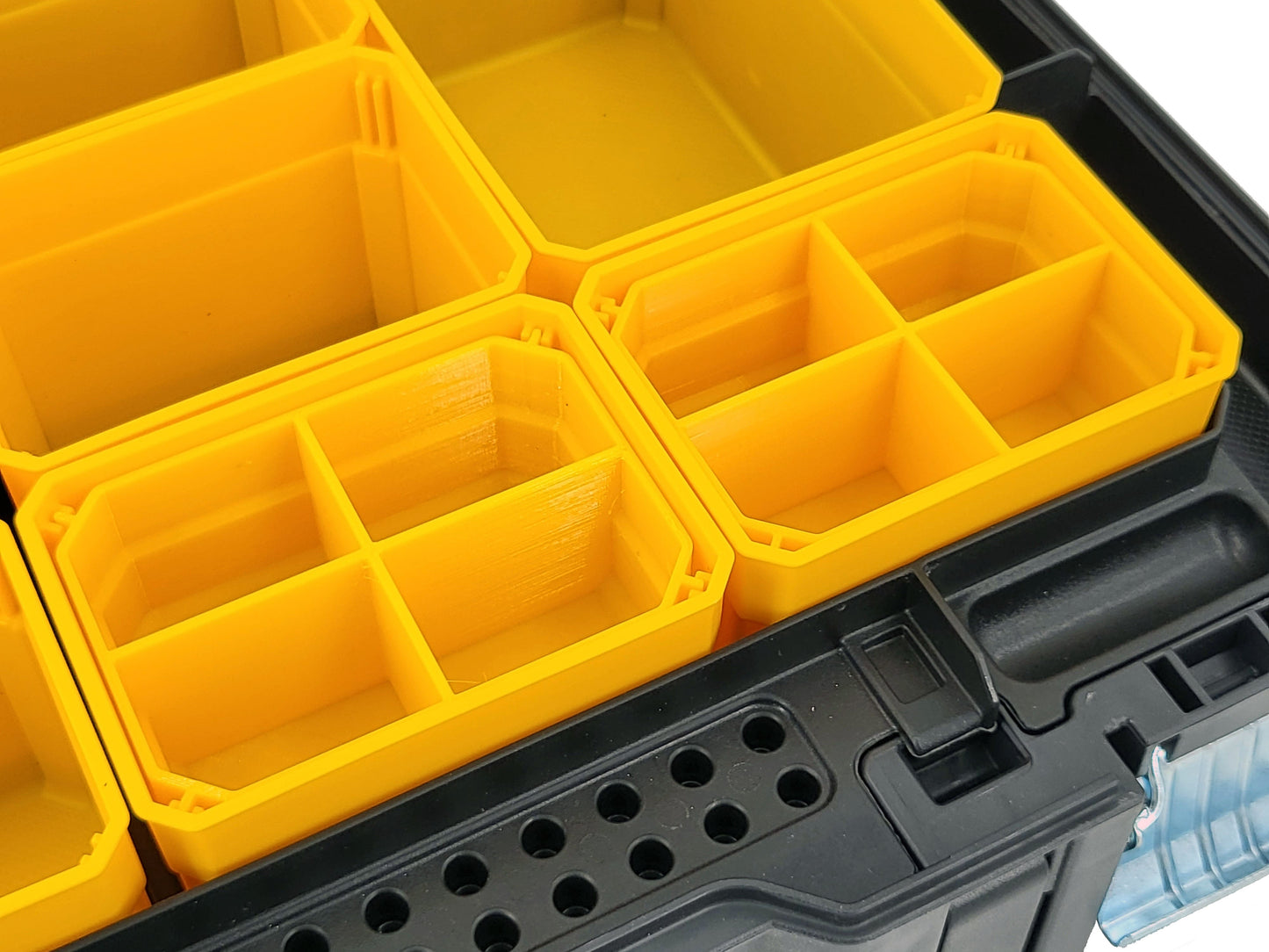 DeWalt TSTAK Organizer Compatible Small Nesting Bins - Yellow