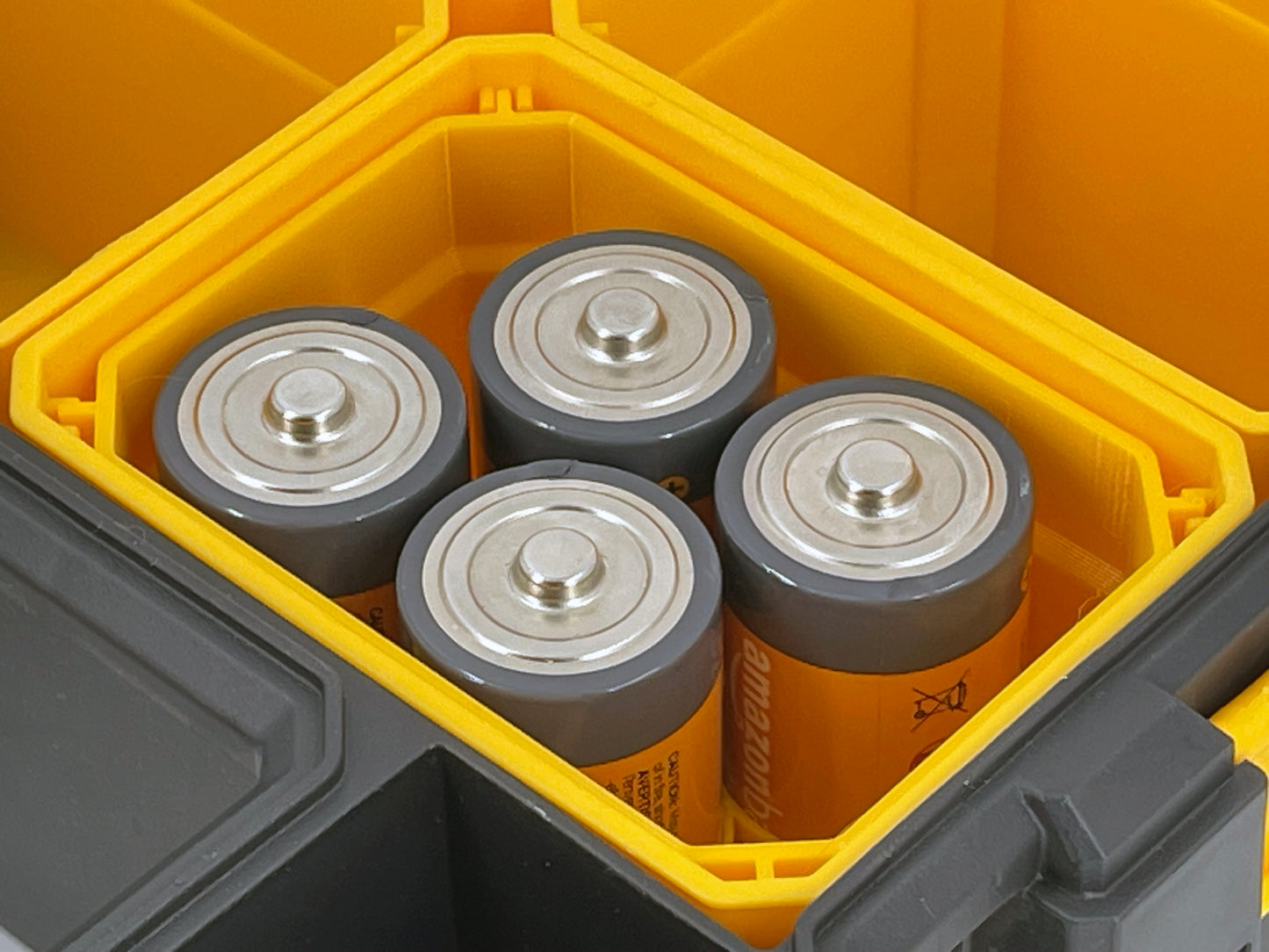 DeWalt Mid Size Pro Compatible AA AAA C D 9V Battery Insert Bin