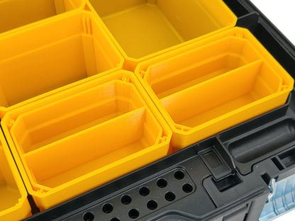 DeWalt TSTAK Organizer Compatible Small Nesting Bins - Yellow