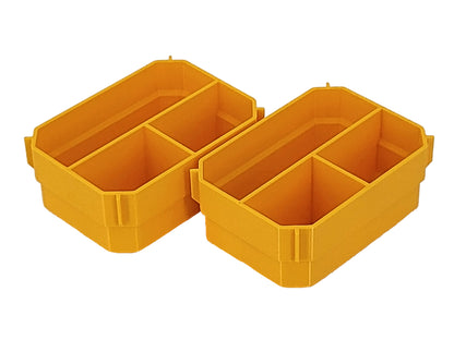 Dewalt TSTAK Single Deep Drawer Tool Organizer Box Compatible Small Cup Bins - Yellow