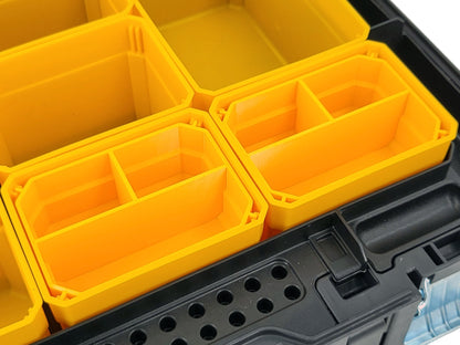 DeWalt TSTAK Organizer Compatible Small Nesting Bins - Yellow