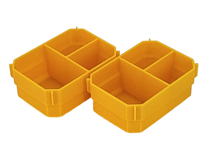 Dewalt TSTAK Single Deep Drawer Tool Organizer Box Compatible Small Cup Bins - Yellow