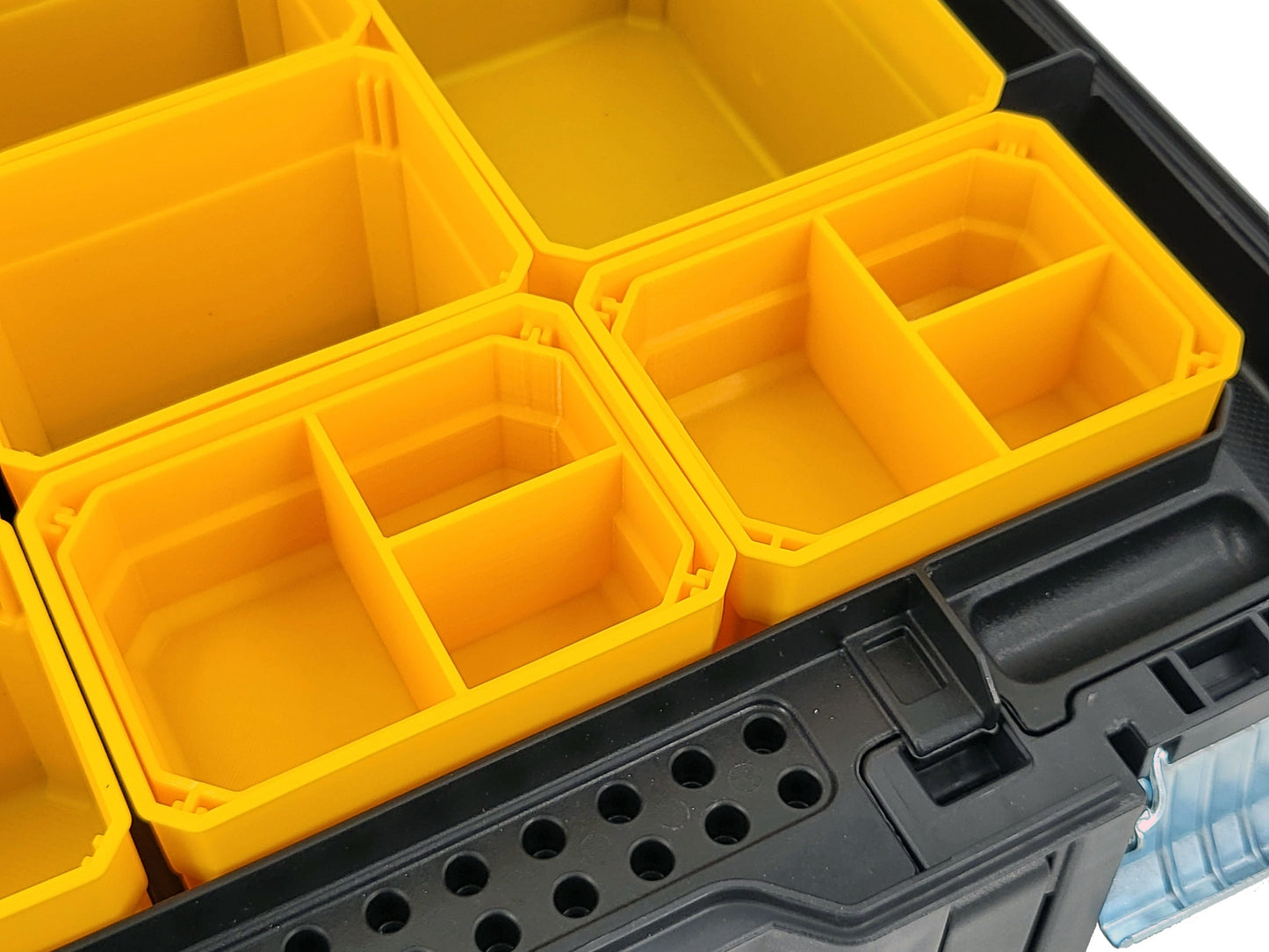 DeWalt TSTAK Organizer Compatible Small Nesting Bins - Yellow