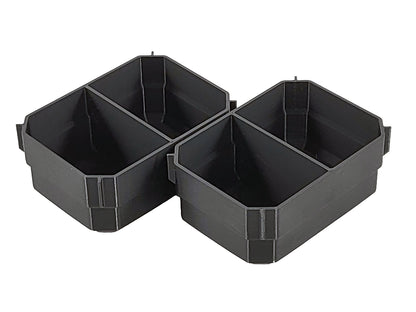 Dewalt TSTAK Single Deep Drawer Tool Organizer Box Compatible Small Cup Bins - Black