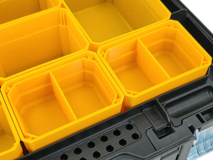 DeWalt TSTAK Organizer Compatible Small Nesting Bins - Yellow