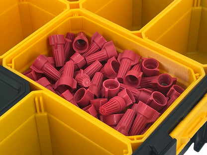 Dewalt Deep Pro Organizer Compatible Large Nesting Bin Set - Yellow
