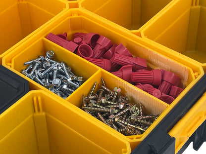 Dewalt Deep Pro Organizer Compatible Large Nesting Bin Set - Yellow