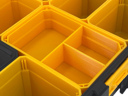 Dewalt Deep Pro Organizer Compatible Large Nesting Bin Set - Yellow