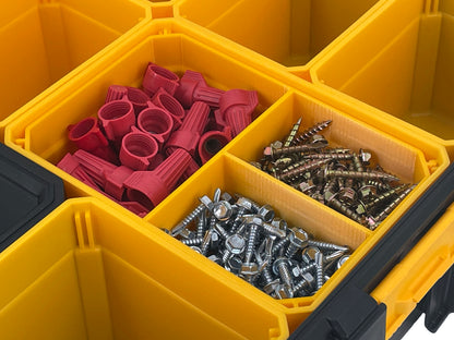 Dewalt Deep Pro Organizer Compatible Large Nesting Bin Set - Yellow