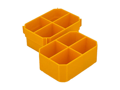 Dewalt Deep Pro Organizer Compatible Small Nesting Bin Set - Yellow