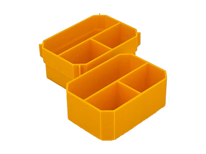 Dewalt Deep Pro Organizer Compatible Small Nesting Bin Set - Yellow