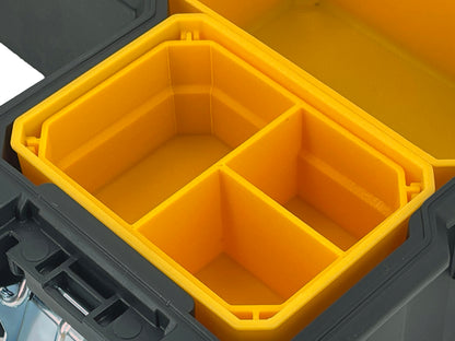 Dewalt Deep Pro Organizer Compatible Small Nesting Bin Set - Yellow