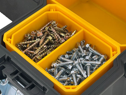 Dewalt Deep Pro Organizer Compatible Small Nesting Bin Set - Yellow