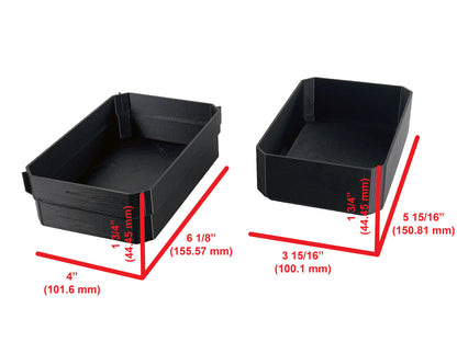 Craftsman Versastack Organizer Compatible Large Nesting Bin Set - Black