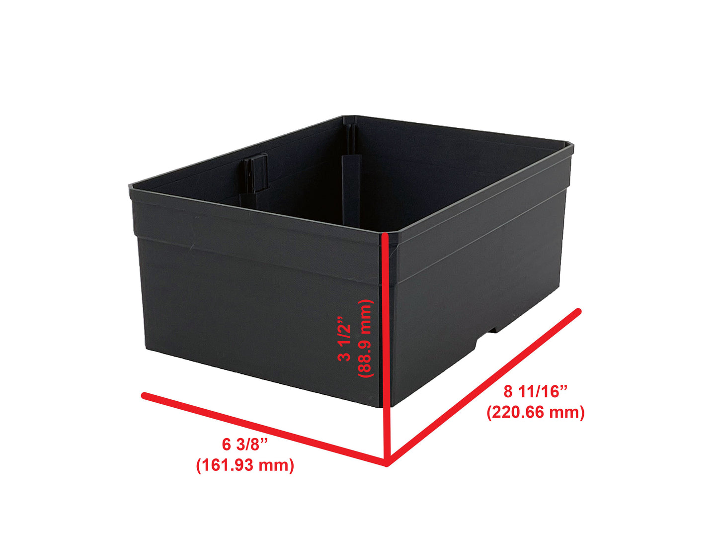 Dewalt Pro Organizer Compatible Extra Large Width Replacement Bin Cup - Black