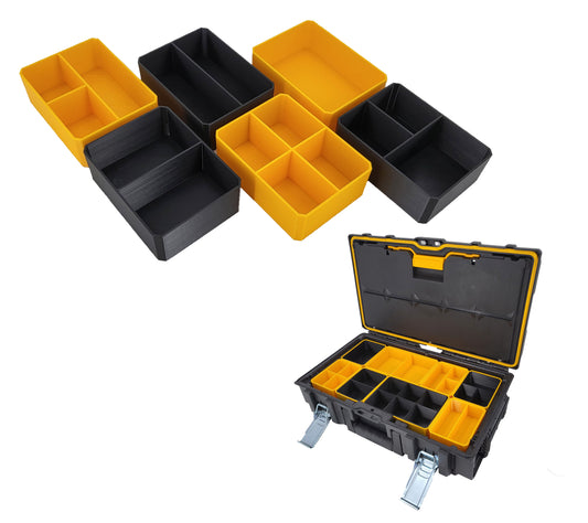 DeWalt ToughSystem DS150 Small Case Compatible Small Nesting Bins - Black