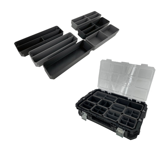 Husky Connect Organizer Compatible Large Nesting Bins - Black