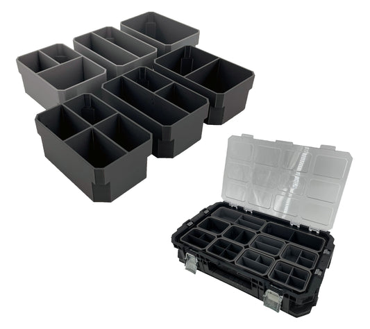 Husky Connect Organizer Compatible Small Nesting Bins - Black