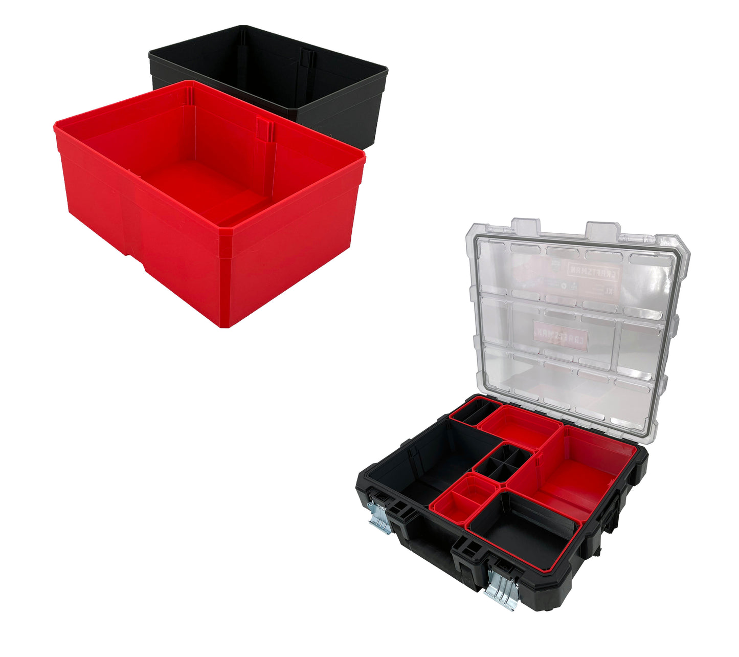 Craftsman XL Pro Organizer Compatible Extra Large Width Replacement Bin Cup - Red