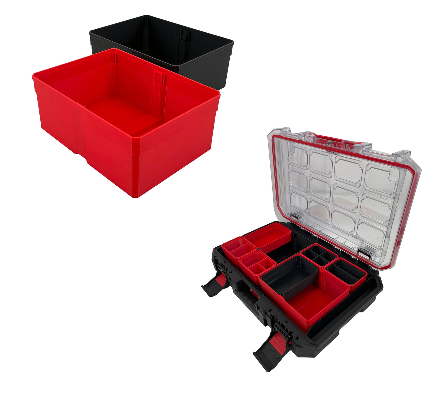 Craftsman TRADESTACK Organizer Compatible Extra Large Width Replacement Bin Cup - Red