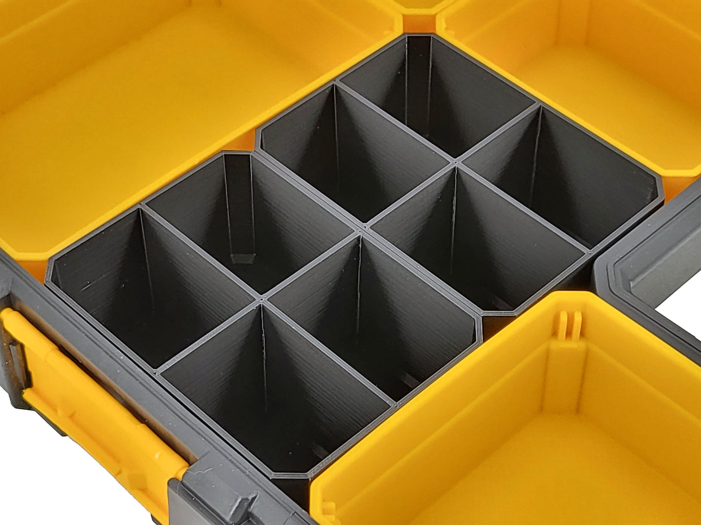 DeWalt Shallow Pro Organizer Compatible Small Nesting Bins - Black