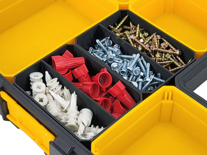 DeWalt Shallow Pro Organizer Compatible Small Nesting Bins - Black