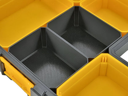 DeWalt Shallow Pro Organizer Compatible Small Nesting Bins - Black