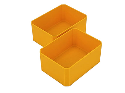 DeWalt Shallow Pro Organizer Compatible Small Nesting Bins - Yellow