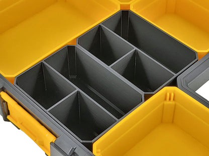 DeWalt Shallow Pro Organizer Compatible Small Nesting Bins - Black