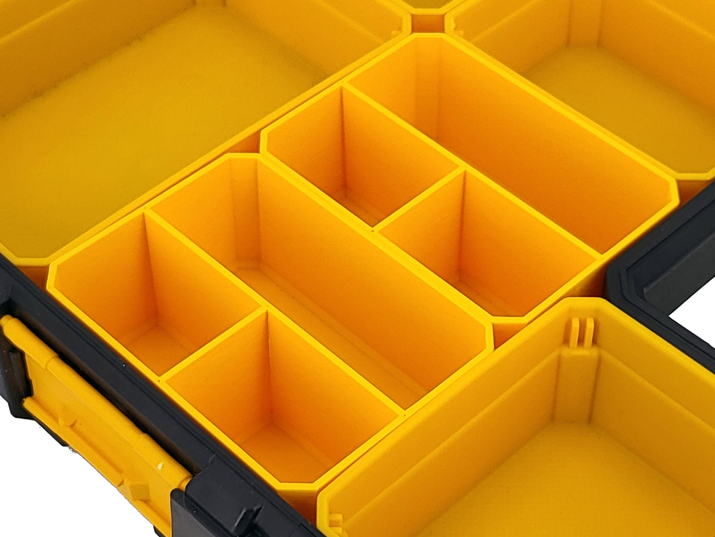 DeWalt Shallow Pro Organizer Compatible Small Nesting Bins - Yellow