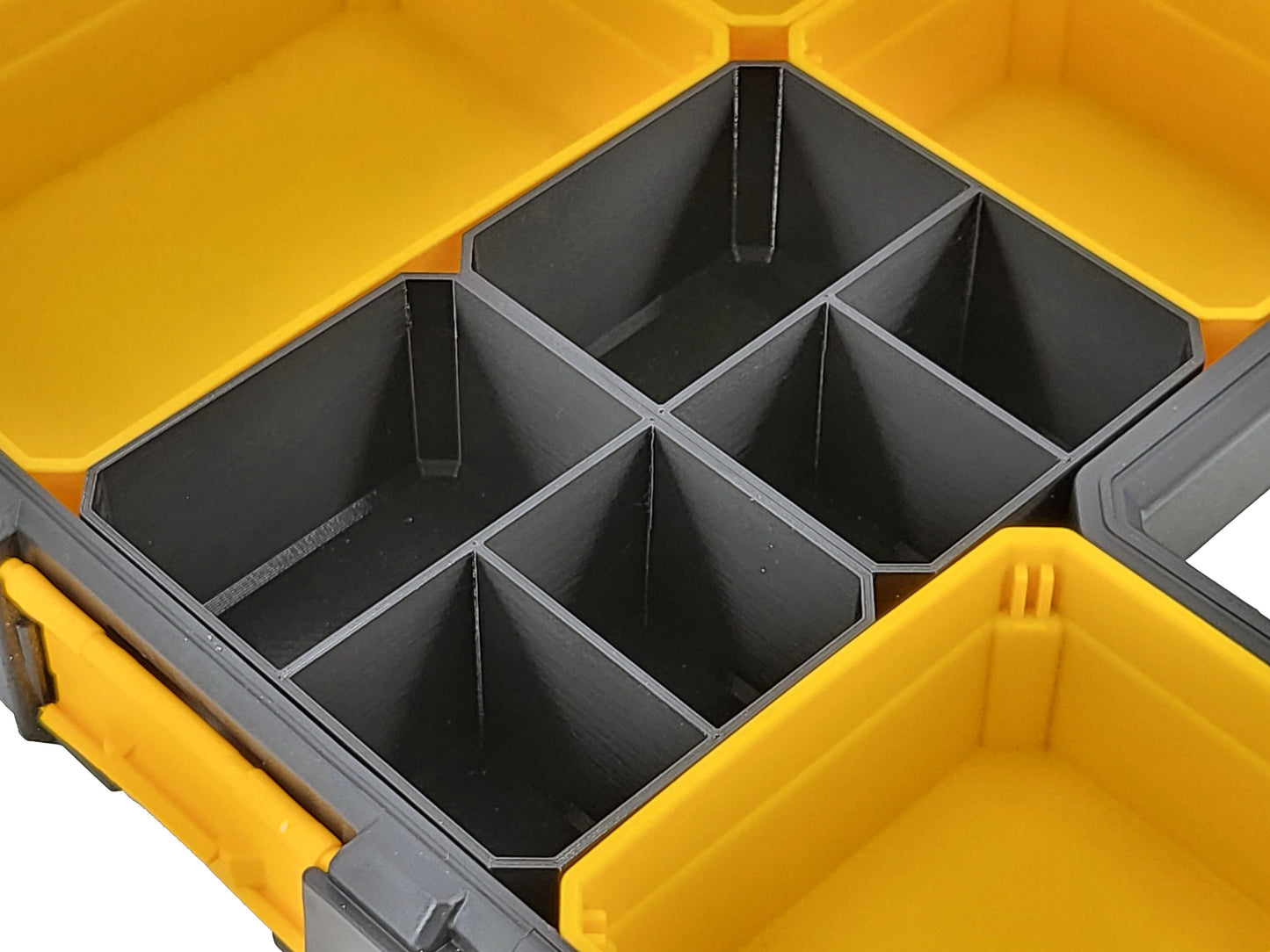 DeWalt Shallow Pro Organizer Compatible Small Nesting Bins - Black