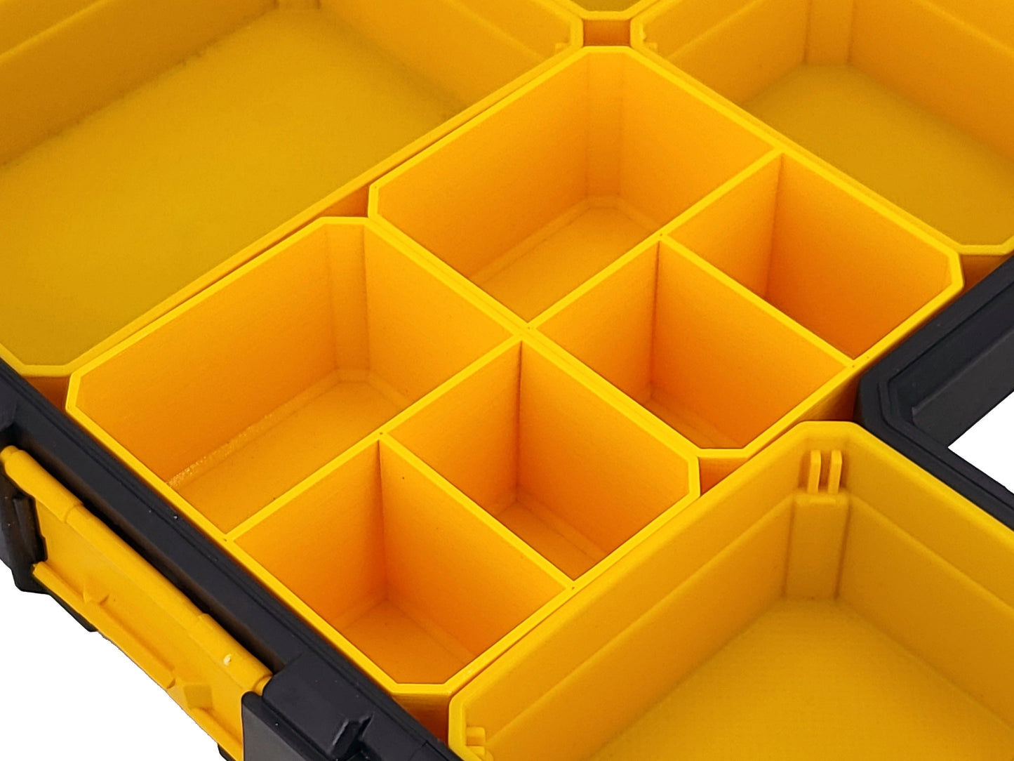 DeWalt Shallow Pro Organizer Compatible Small Nesting Bins - Yellow