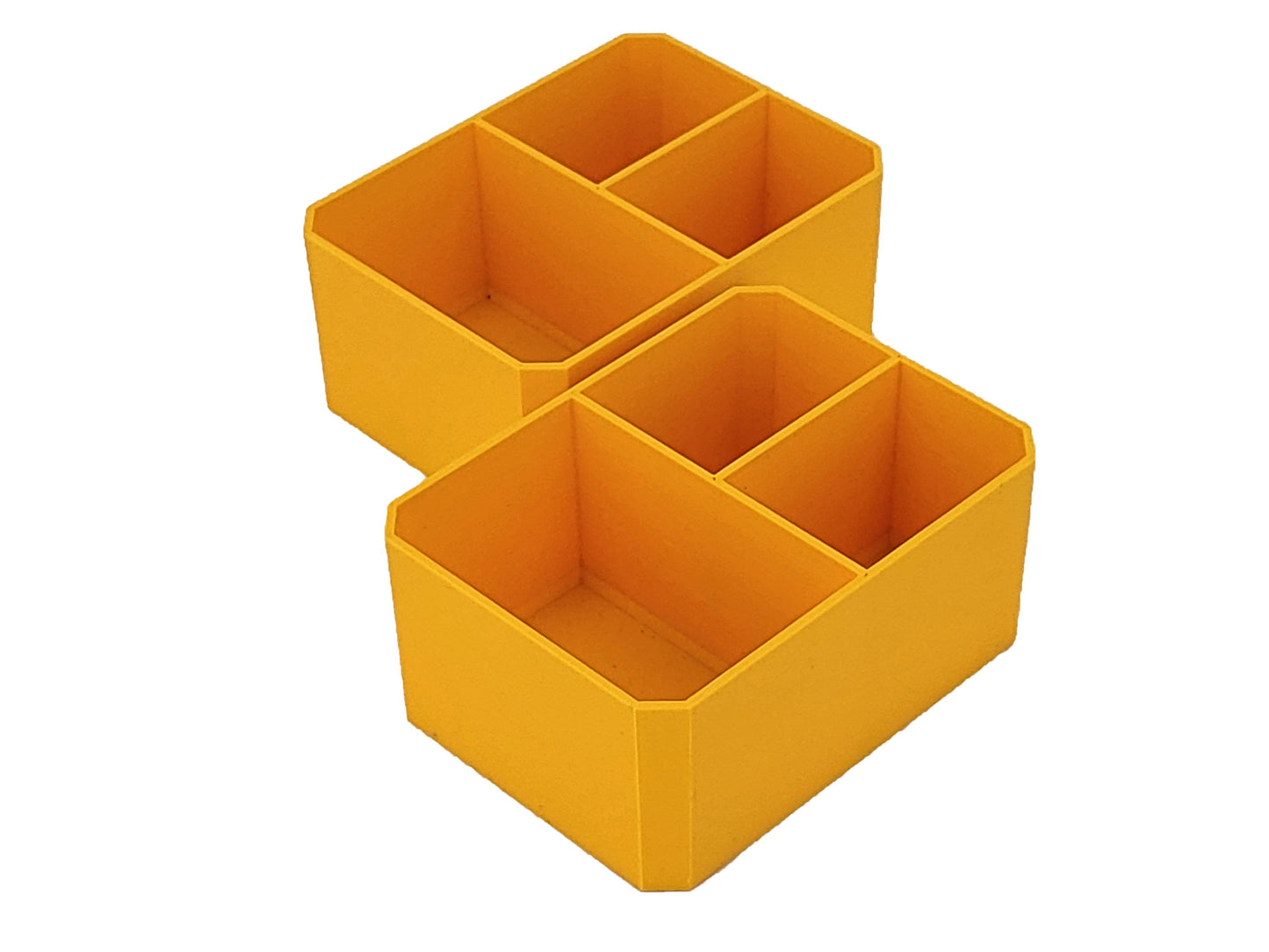 DeWalt Shallow Pro Organizer Compatible Small Nesting Bins - Yellow