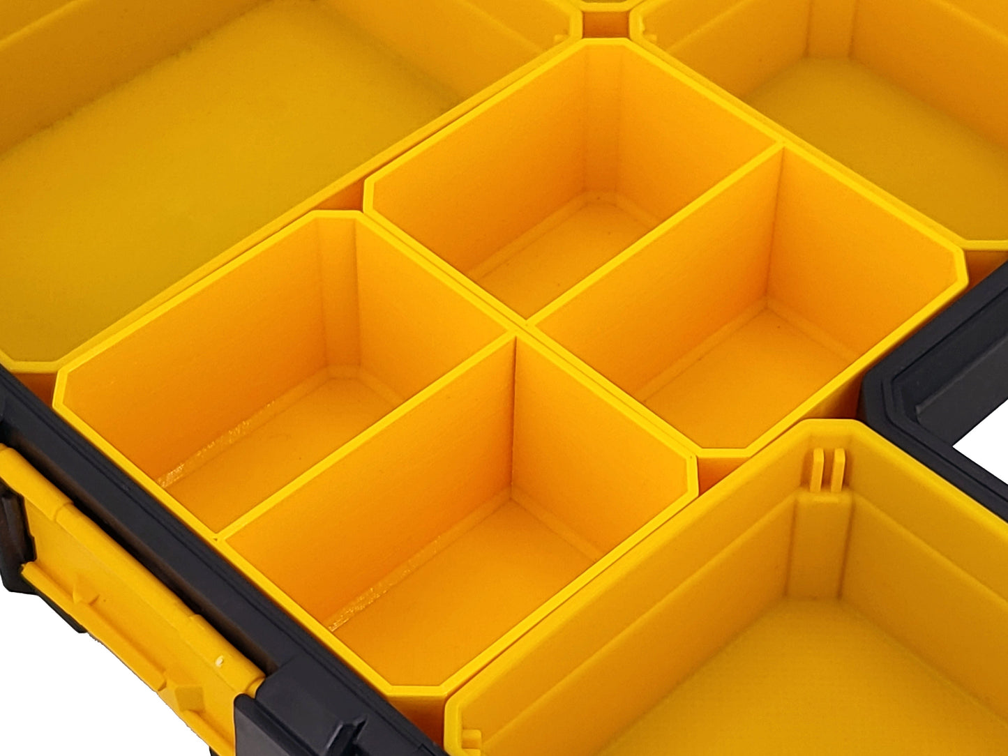 DeWalt Shallow Pro Organizer Compatible Small Nesting Bins - Yellow