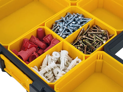 DeWalt Shallow Pro Organizer Compatible Small Nesting Bins - Yellow